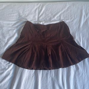 Brown Mini skirt